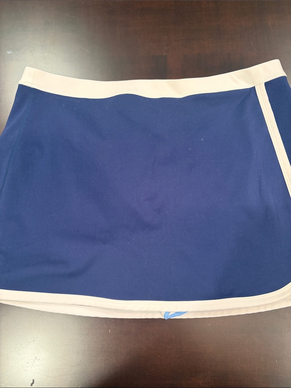 J. Crew Navy Skort with Cream Trim